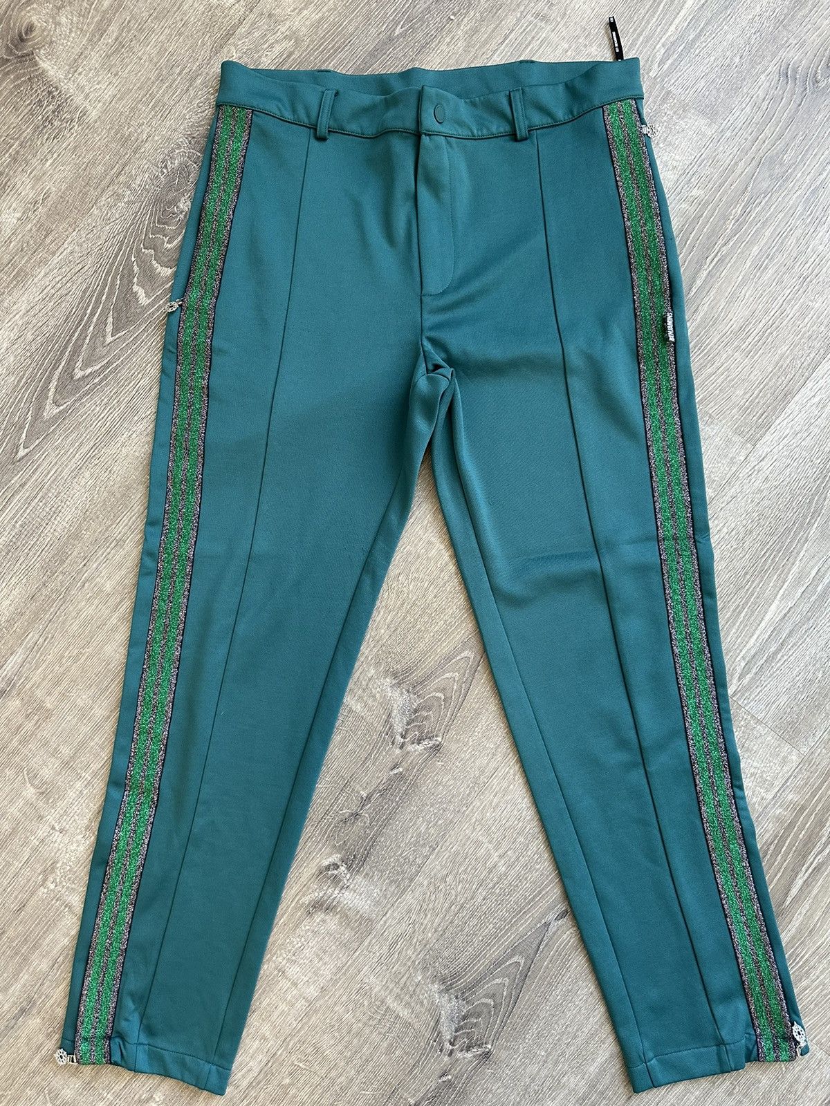 image of Les Benjamins Track Pants in Green, Men's (Size 32)