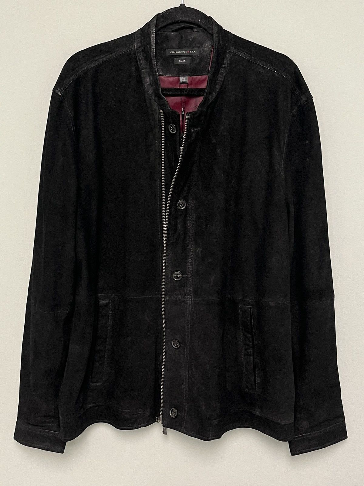 John Varvatos Suede Bomber Jacket. Size XL Size US XL / EU 56 / 4 - 8 Thumbnail