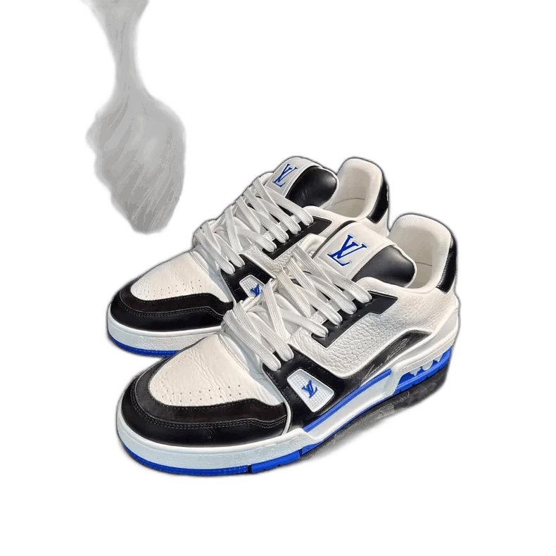 Louis Vuitton White Blue Trainer Sneakers-yf Size US 8.5 / EU 41-42 - 1 Thumbnail