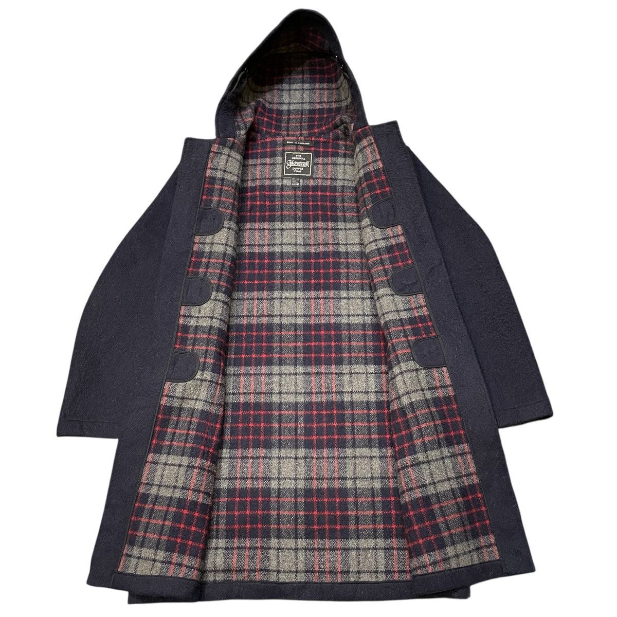 Gloverall Vintage Gloverall Duffle Coat Navy Blue with Tartan Lining Size US L / EU 52-54 / 3 - 2 Thumbnail