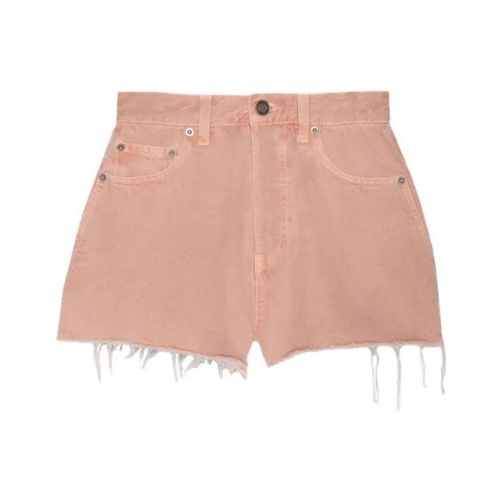 Saint Laurent Vintage Pink Denim Shorts -2507