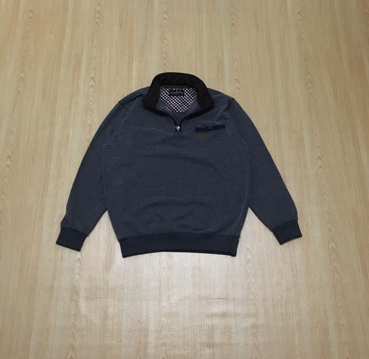Vintage Claudio Valentino Sweatshirt Half Zip Small Logo