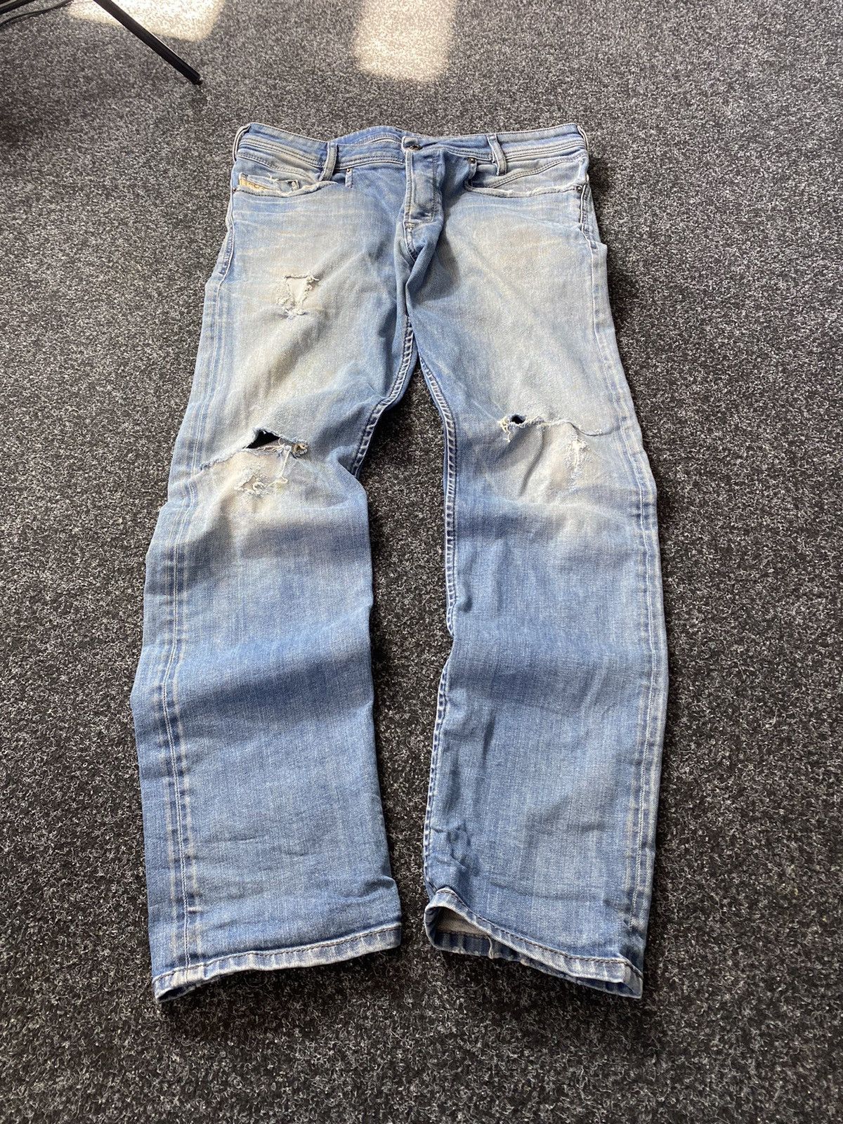 20471120 × Diesel 🔥Opium Diesel Distressed Dirty Jeans Japanese Bandit Owens Size US 34 / EU 50 - 1 Thumbnail