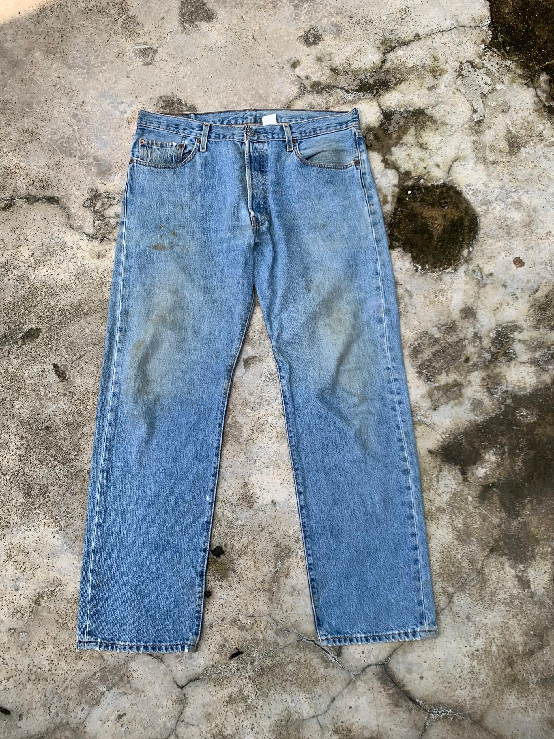 Levi's × Levi's Vintage Clothing × Vintage Rare Vintage Levis 501 Jeans X Geronimo Apache Denim Size US 36 / EU 52 - 2 Thumbnail
