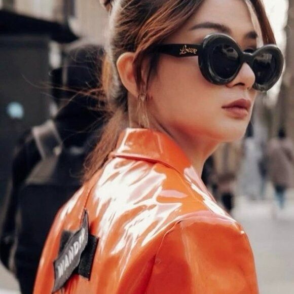 Loewe Loewe LW40112I 66V Sunglasses Red Butterfly Frame, Blue Size ONE SIZE - 3 Thumbnail