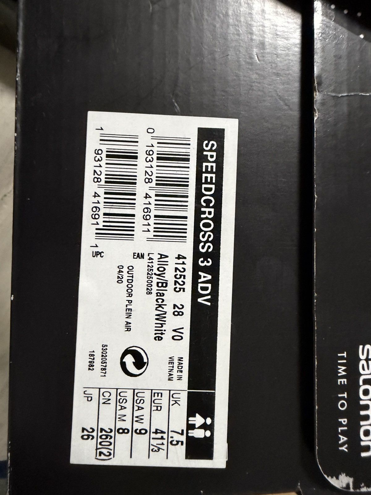 Salomon Salomon Speedcross 3 ADV black and red size 8 Size US 8 / EU 41 - 7 Thumbnail