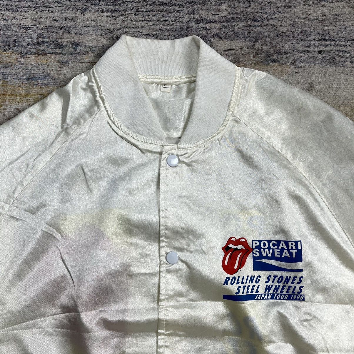 Band Tees × The Rolling Stones × Vintage Vintage 90s Rolling stones japan tour 1990 varsity jacket Size US M / EU 48-50 / 2 - 3 Thumbnail