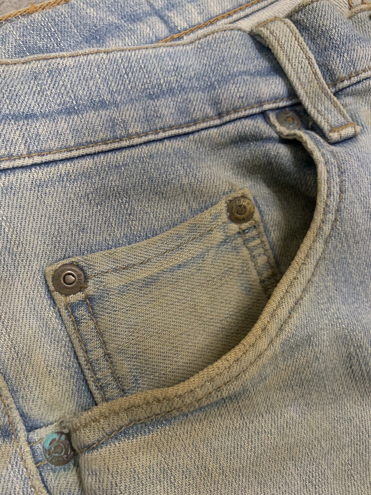 Big John Vintage 90s Big John Japan Dirty Mud Wash Baggy Jeans Size US 32 / EU 48 - 5 Thumbnail