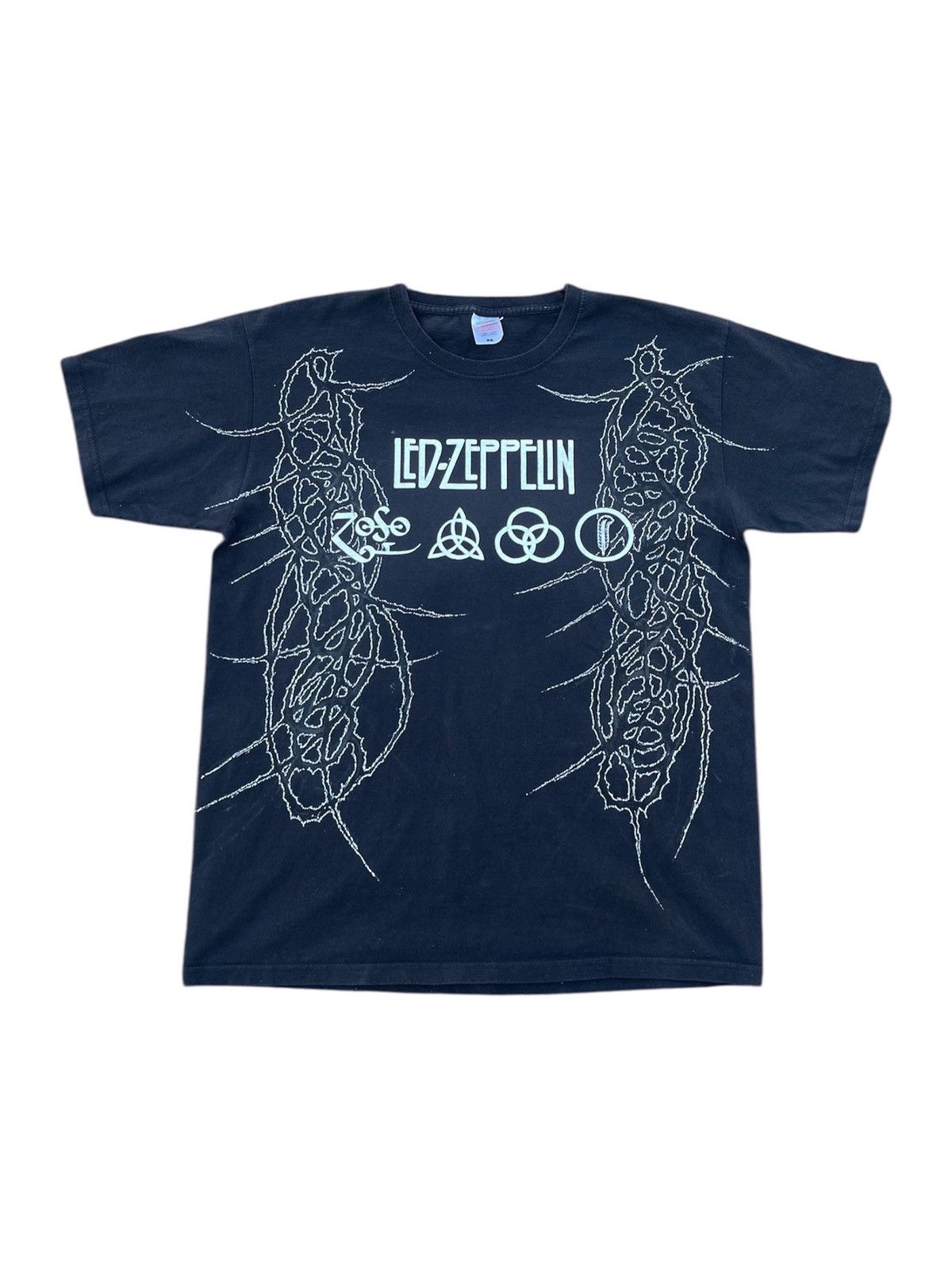 Affliction Custom Led Zeppelin tribal alt goth punk rave y2k tee sk8 Size US M / EU 48-50 / 2 - 1 Thumbnail