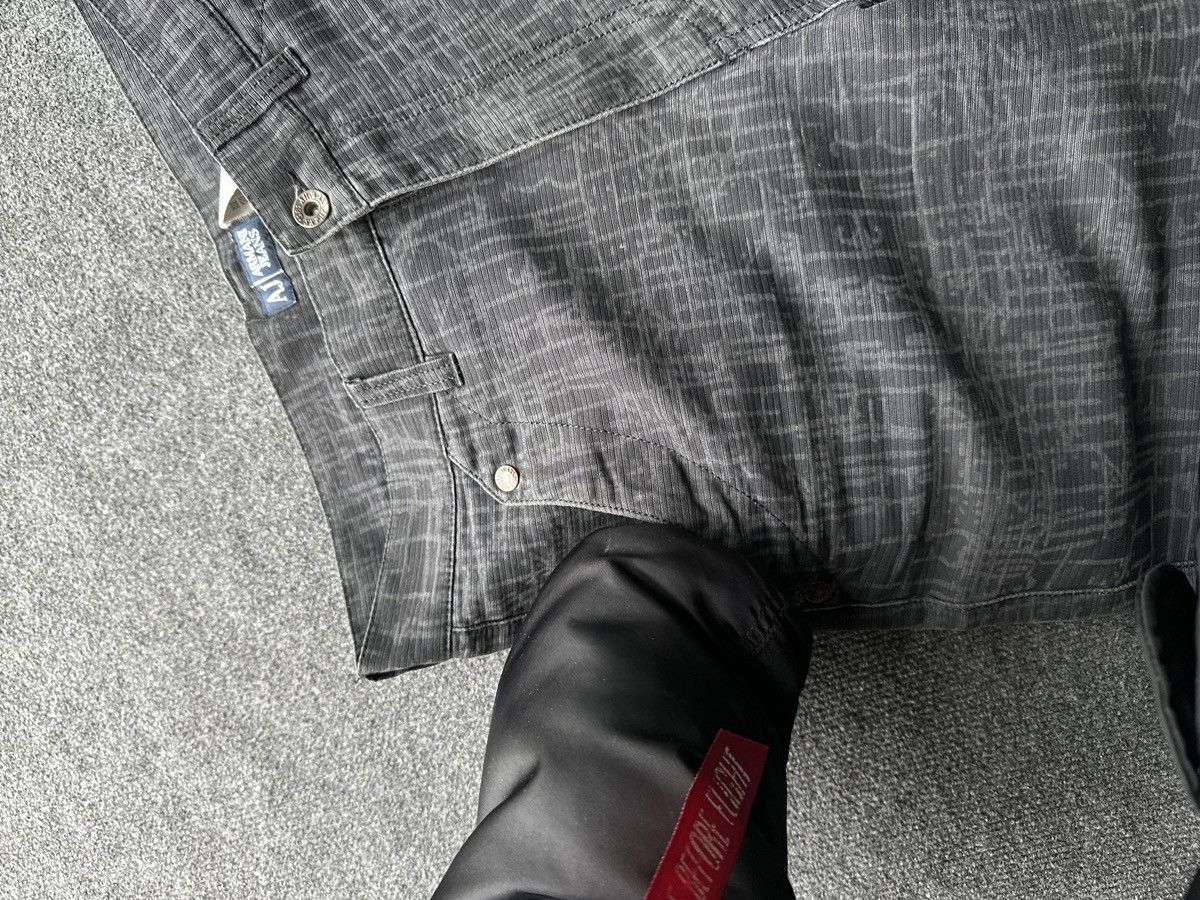 Armani VNTG🚨 ARMANI GRAY MONOGRAM PANTS LUXURY Y2K INDIGO CASUAL Size US 32 / EU 48 - 6 Thumbnail