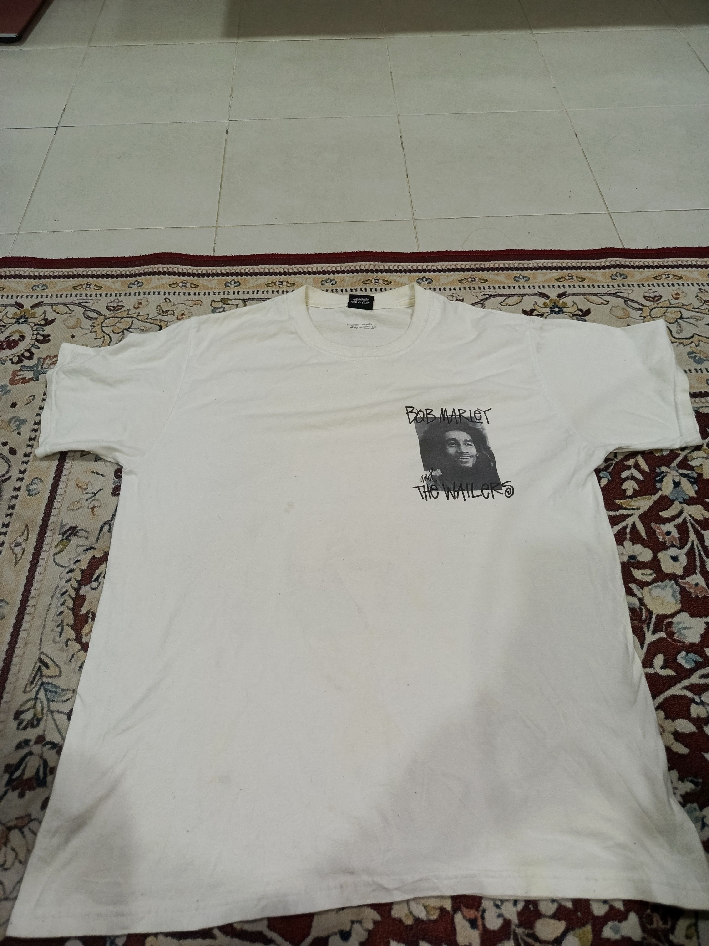 Stussy Bob Marley × Stussy bob frame tee white Size US M / EU 48-50 / 2 - 3 Thumbnail