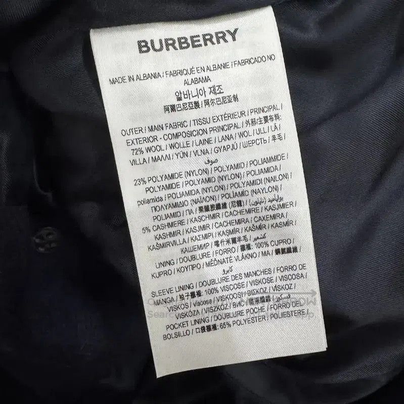 Burberry Burberry Women's Wool Mid-Length Coat in Navy. Size M / US 6-8 / IT 42-44 - 6 Thumbnail