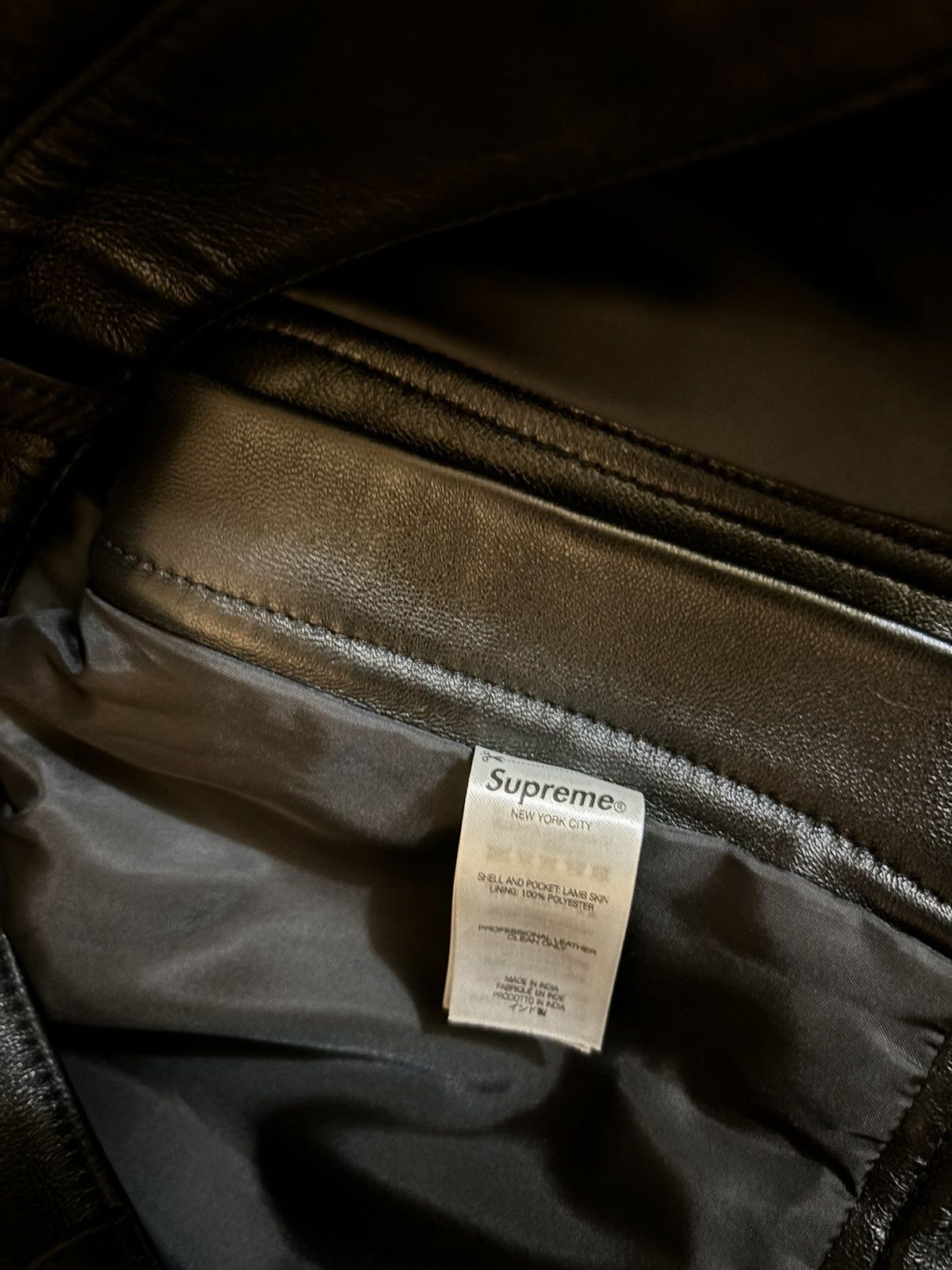 Supreme Supreme Black Leather Baggy shorts Size US 30 / EU 46 - 10 Thumbnail