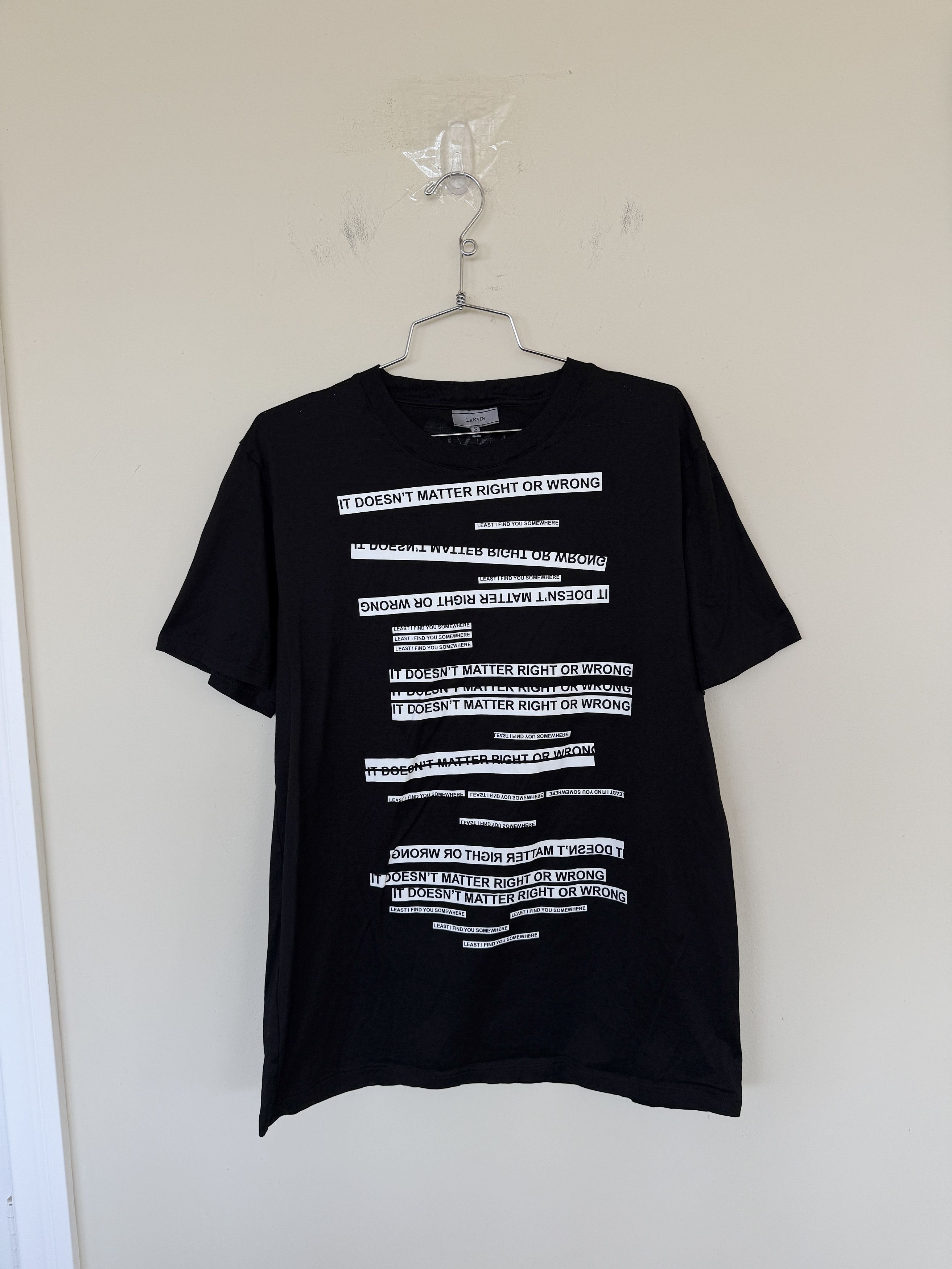 Lanvin Lanvin DOESN'T MATTER RIGHT OR WRONG Shirt Size US M / EU 48-50 / 2 - 2 Thumbnail