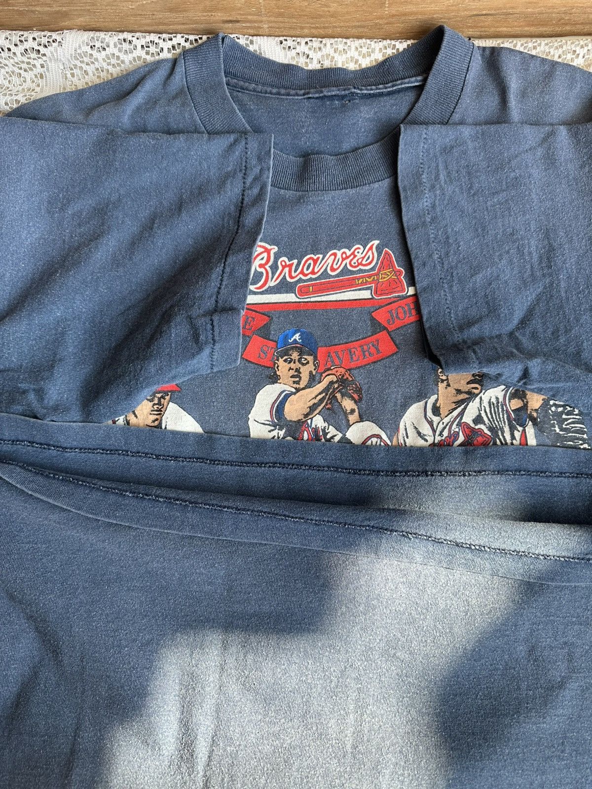Nutmeg Vintage Atlanta Braves Smotlz Glavine Avery Triple Threat Size US XL / EU 56 / 4 - 6 Thumbnail