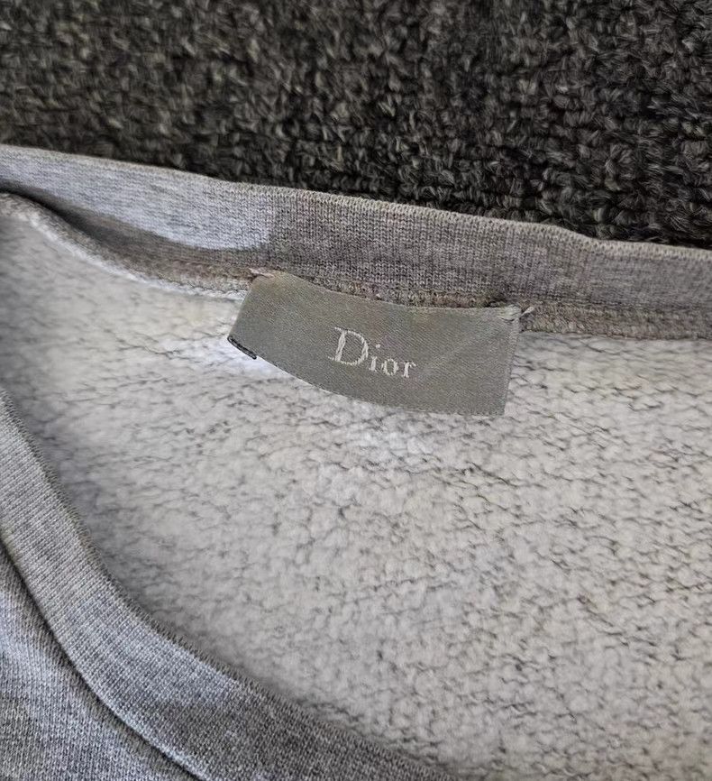Dior Dior Grey Embroidered Hoodie Size US S / EU 44-46 / 1 - 2 Thumbnail
