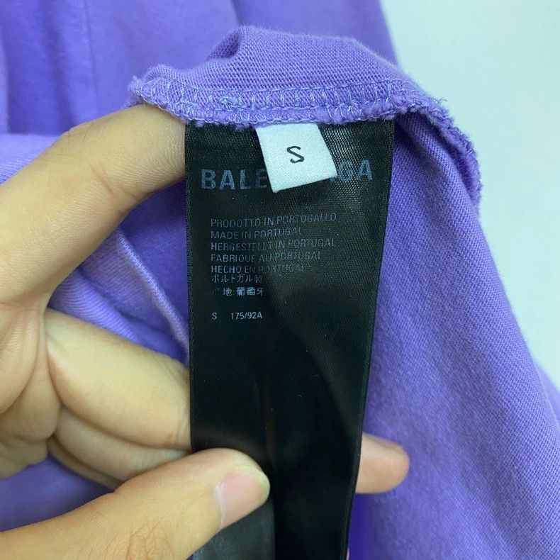 Balenciaga Balenciaga Purple Embroidered Coke Short Sleeve Tee Size US S / EU 44-46 / 1 - 7 Thumbnail