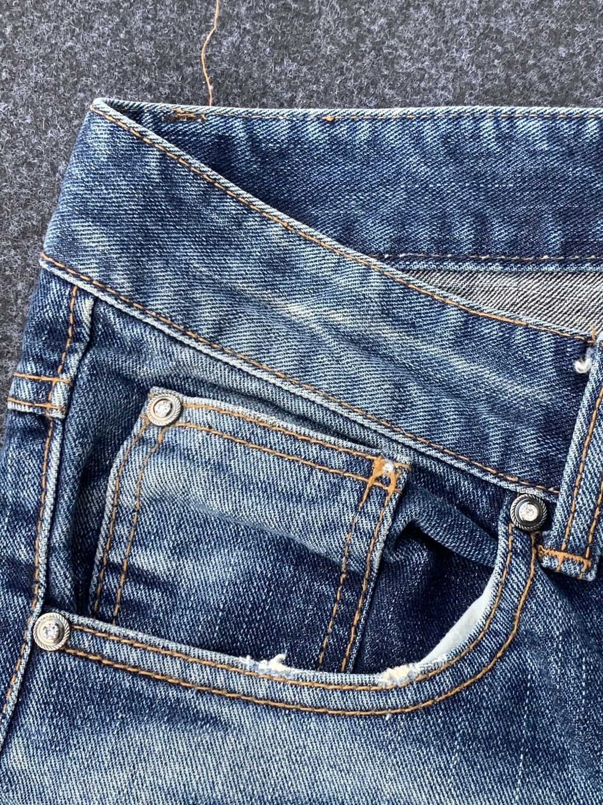 Japanese Brand Flare Oilshock jeans like LgB style. Size US 34 / EU 50 - 8 Thumbnail