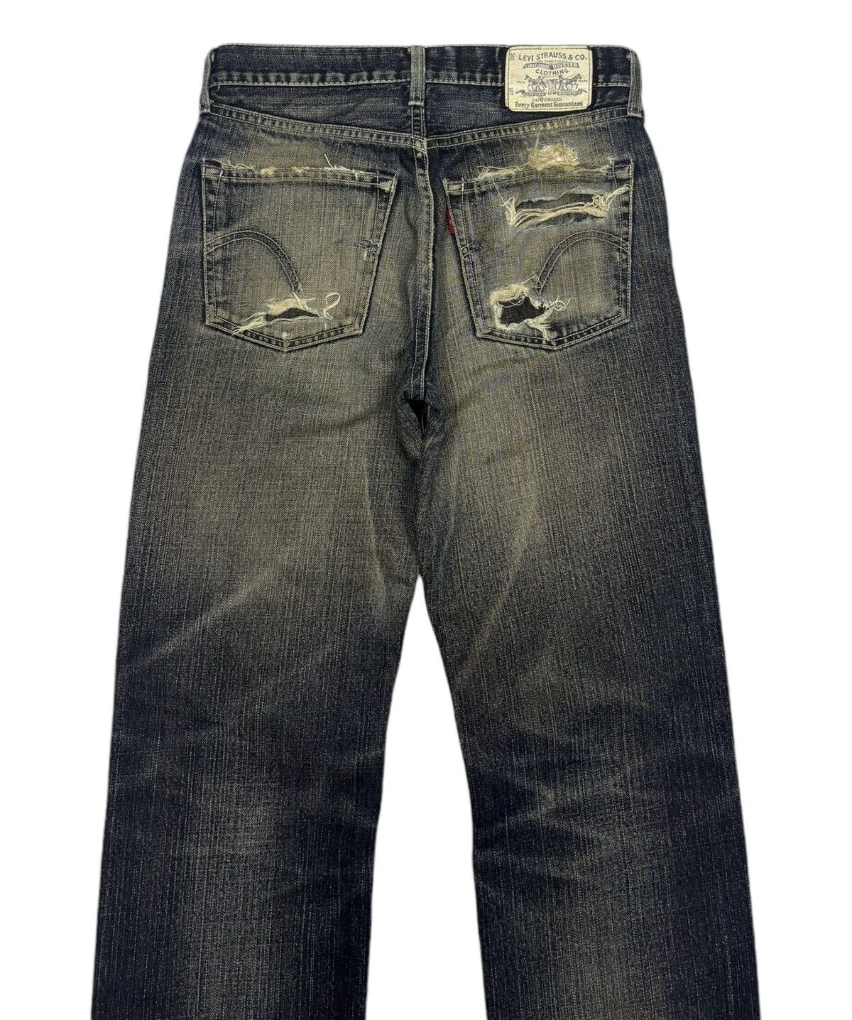 If Six Was Nine × JNCO × Levi's 🔥LEVIS 502 RUSTY DISTRESSED DENIM JEANS Size US 29 - 4 Thumbnail