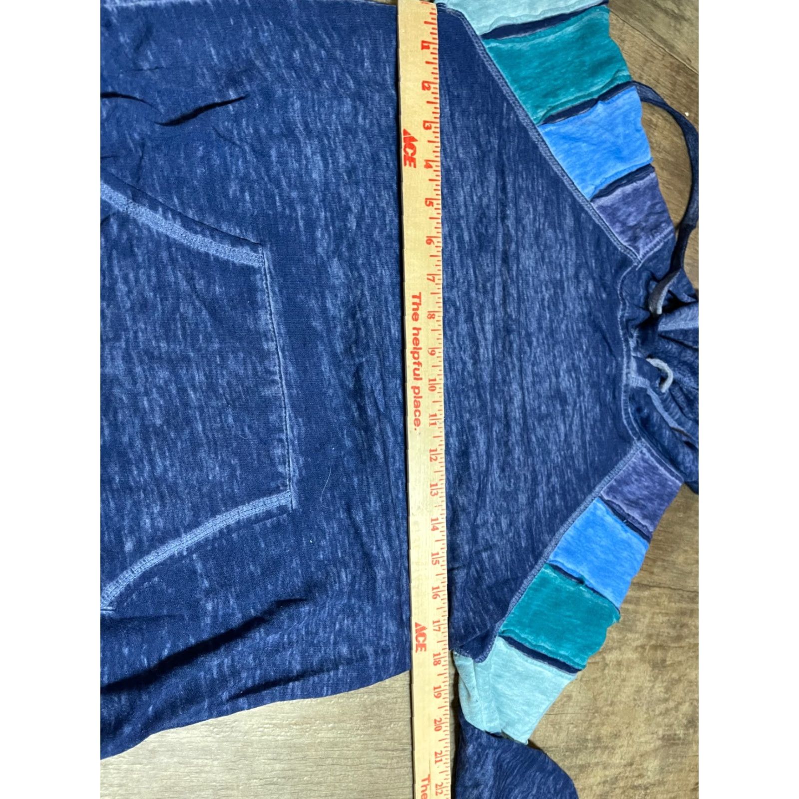 Vintage True Craft Hoodie Sweat Shirt Hooded Womens Small S Blue Pullover Pockets Floral Pattern All Seasons Breathable Activewear Regular Fit Pink? Size S / US 4 / IT 40 - 3 Thumbnail