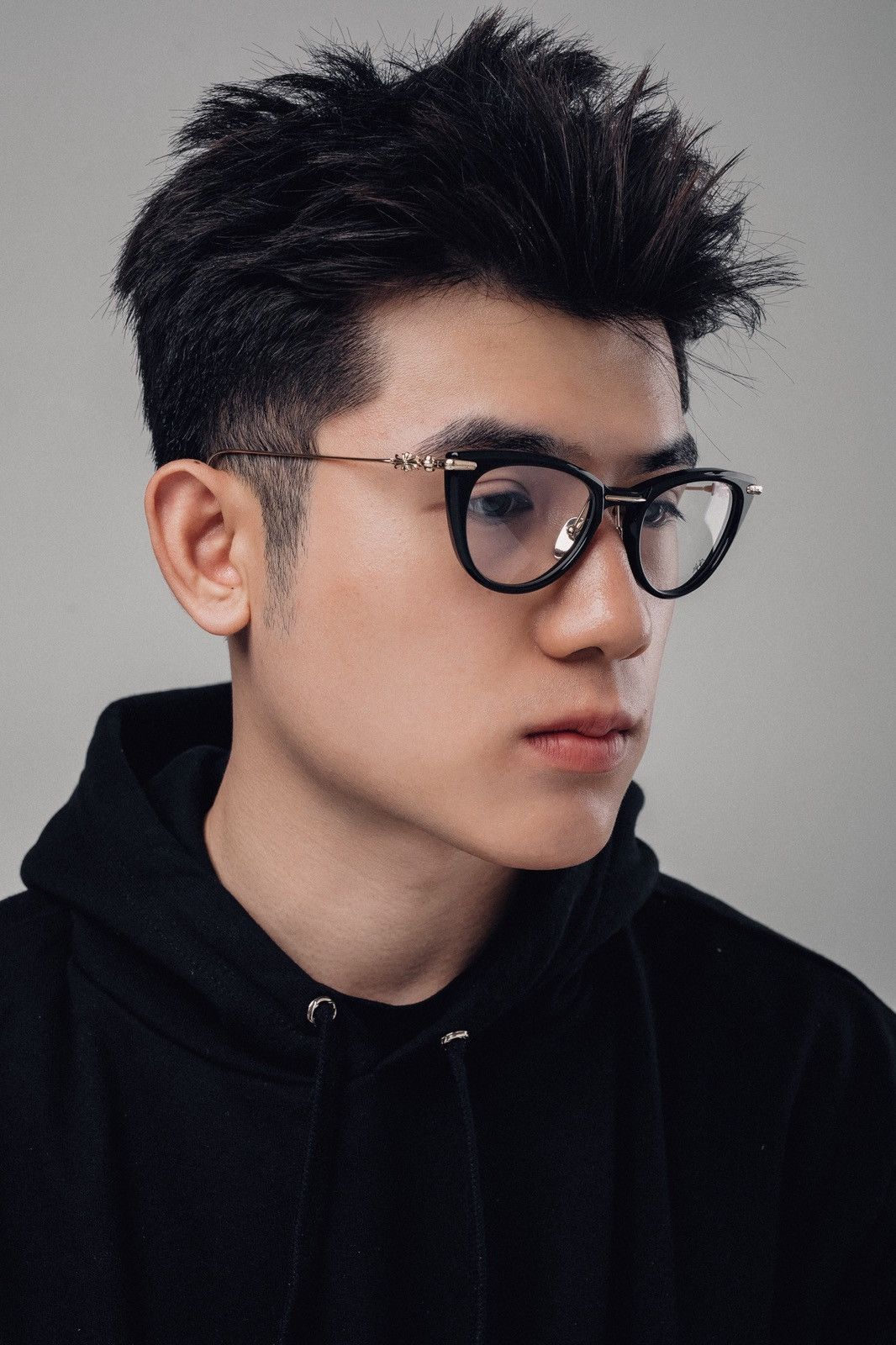 Chrome Hearts CHROME HEARTS NEW LOVER BLACK GOLD PLATED GLASSES Size ONE SIZE - 14 Thumbnail