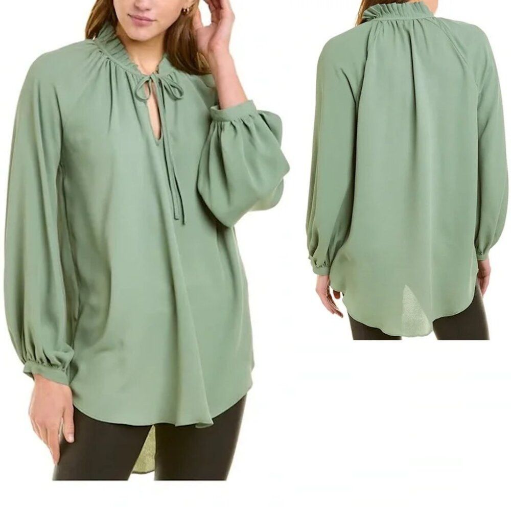 Vince Camuto NWT New $89 Vince Camuto Tie Neck Citrus Splash Blouse Size Size XL / US 12-14 / IT 48-50 - 1 Thumbnail