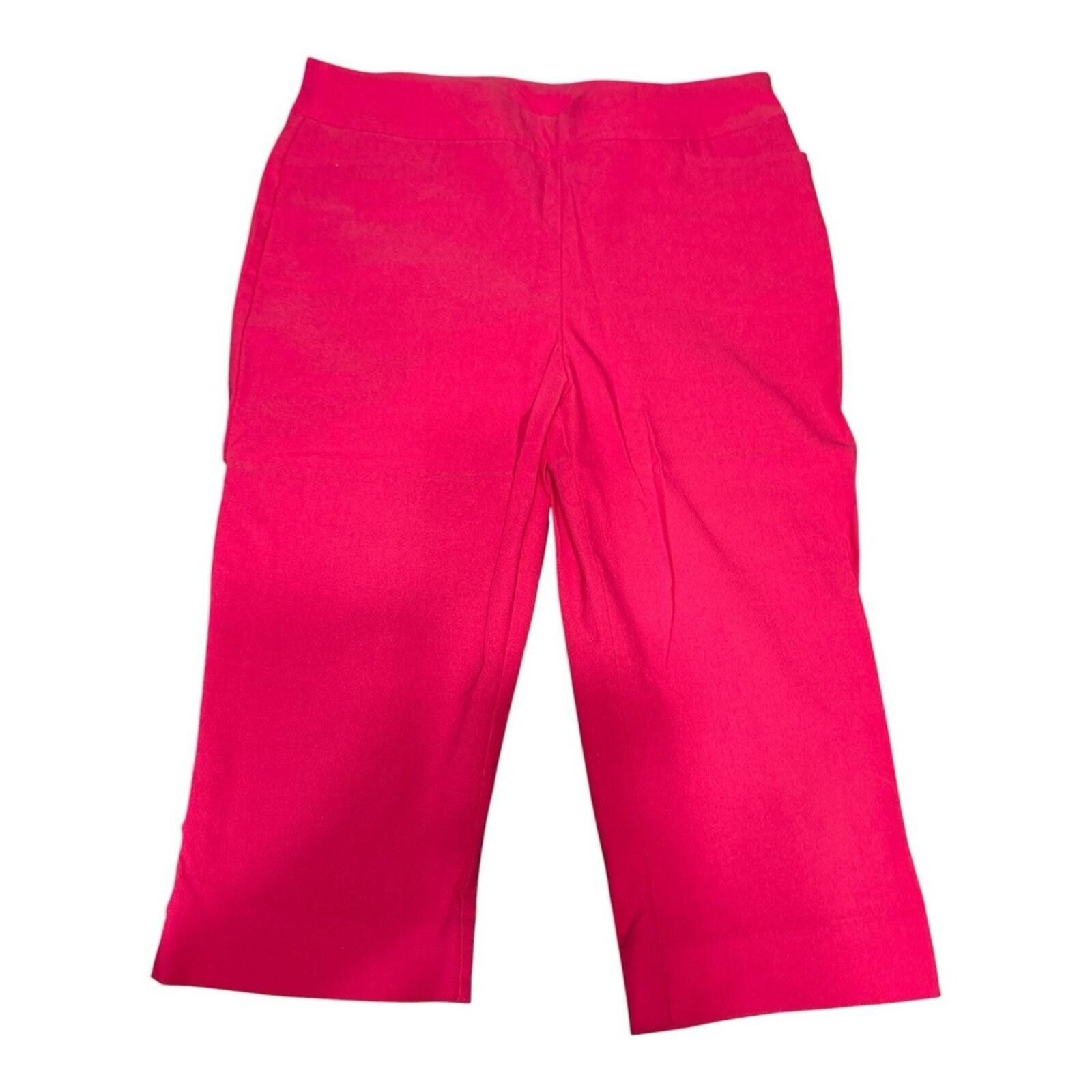 Chicos Chico's Juliette Pink Cropped Capris Size 32" / US 10 / IT 46 - 2 Thumbnail