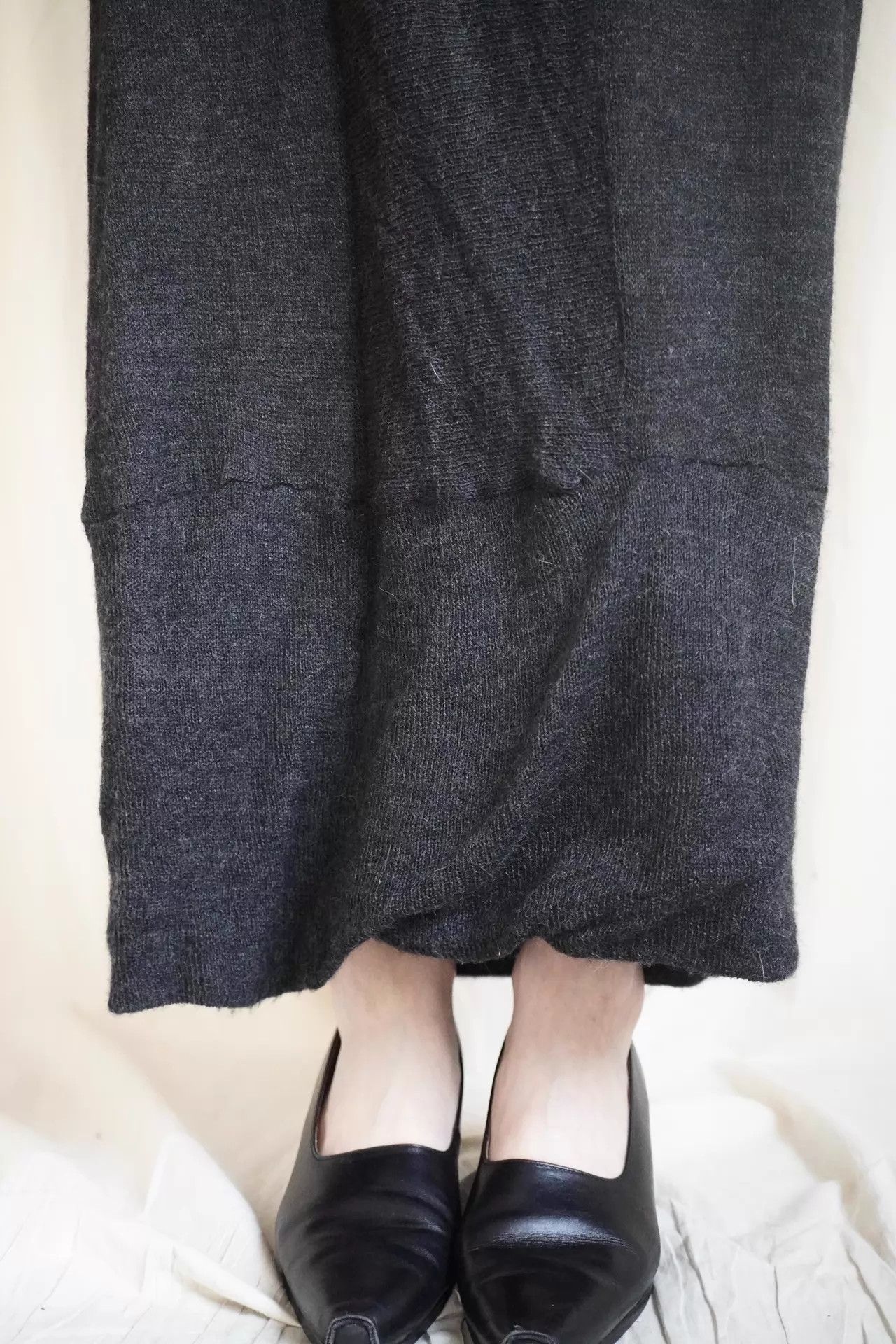 Y's Y's Yohji Yamamoto women multi-wear wool maxi dress gray SZ3 Size L / US 10 / IT 46 - 8 Thumbnail