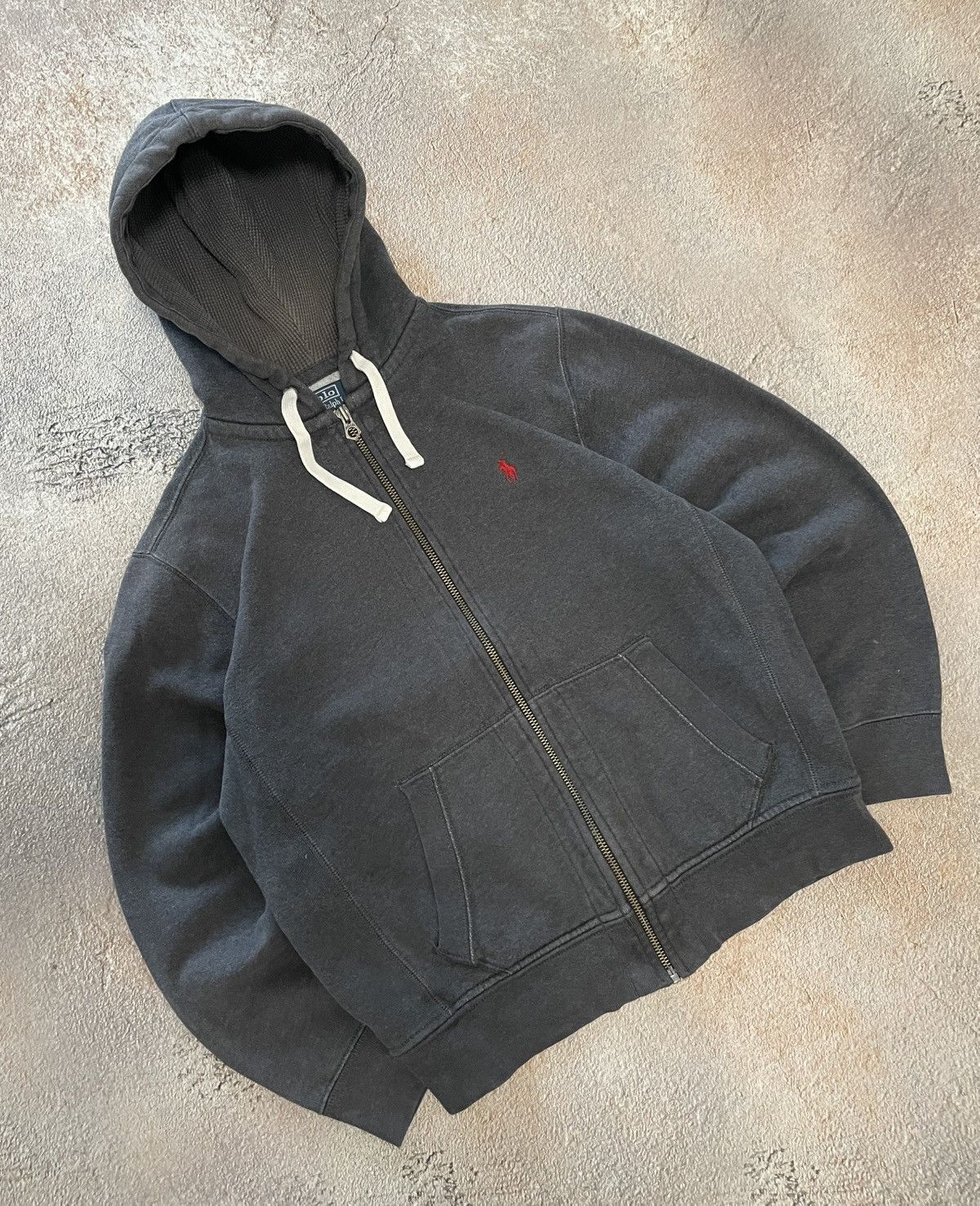 Polo Ralph Lauren Vintage Polo Ralph Lauren Full Zip Heavy Cotton Hoodie Size US M / EU 48-50 / 2 - 1 Thumbnail