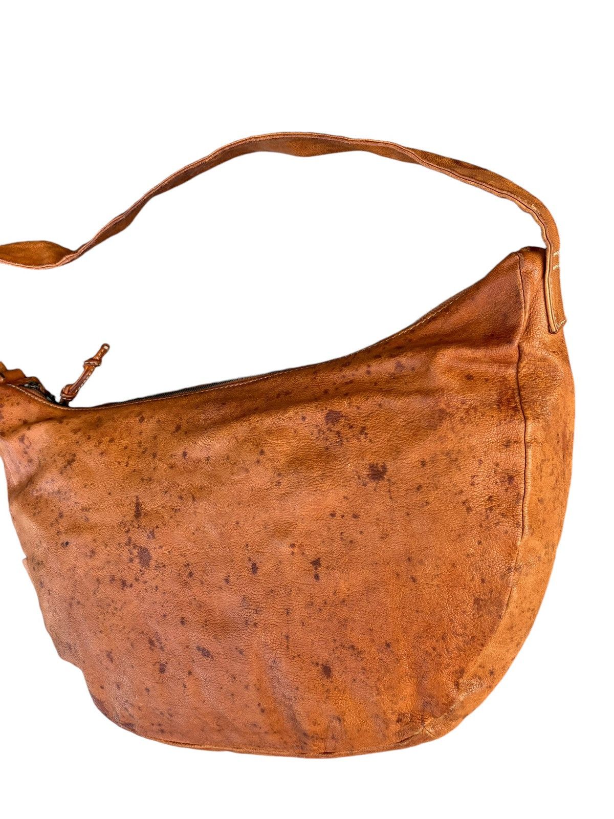 Leather Genten Japan Fade Patina Leather Bag Banana Size ONE SIZE - 9 Thumbnail