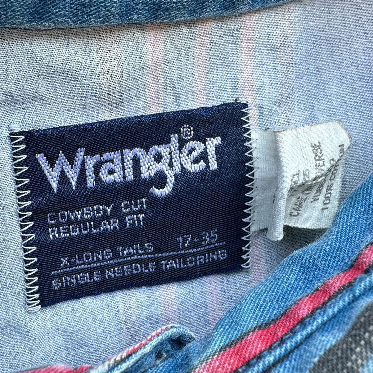 Wrangler Vintage Wrangler Brushpopper Shirt Size 17 Made In USA Size US XL / EU 56 / 4 - 5 Thumbnail