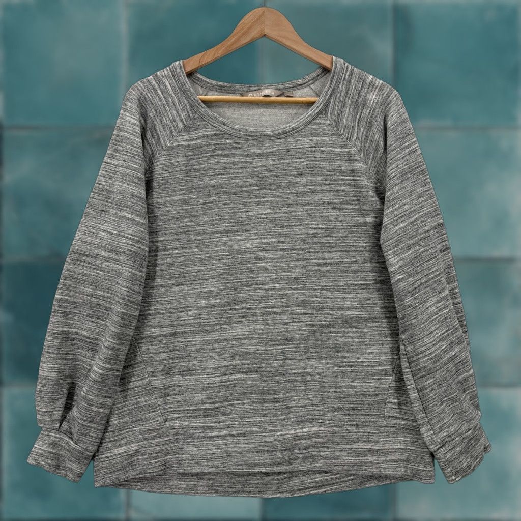 Athleta Athleta Sweatshirt Womens Large Gray Coaster Luxe Tencel Blend Raglan Pullover Size L / US 10 / IT 46 - 1 Thumbnail