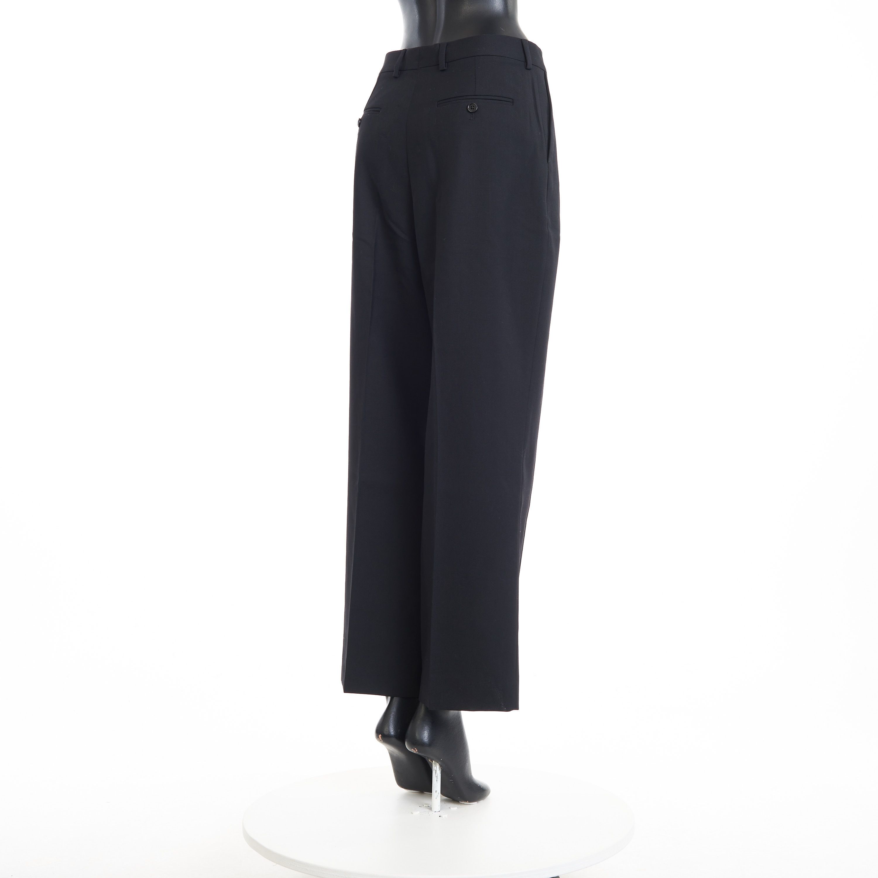 Celine Double-pleated High Waist Margaret Pants In Wool Gabardine Size 26" / US 2 / IT 38 - 6 Thumbnail