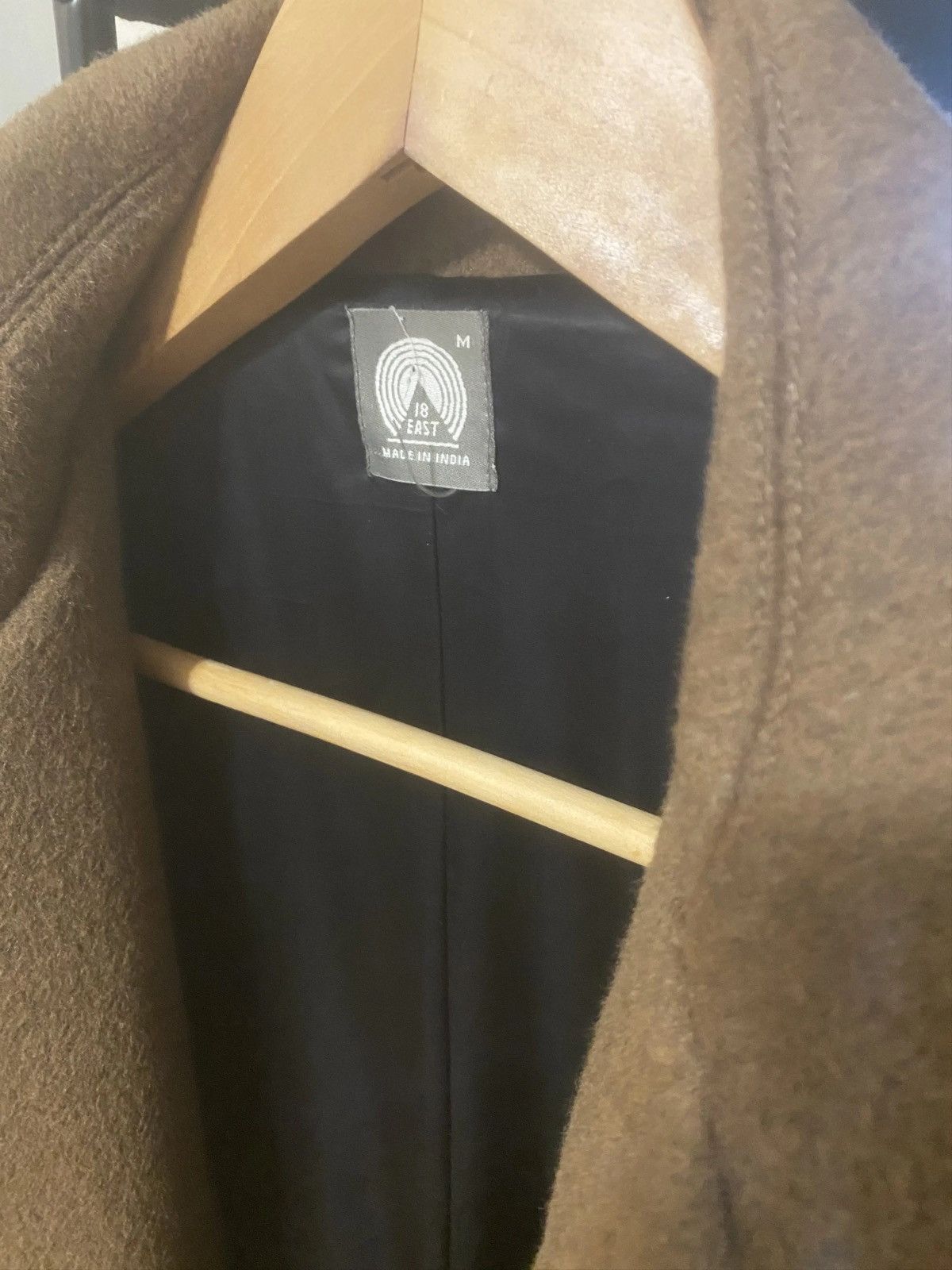 18 East Lamar Half-Raglan Wool Topcoat balmacaan Size US M / EU 48-50 / 2 - 3 Thumbnail