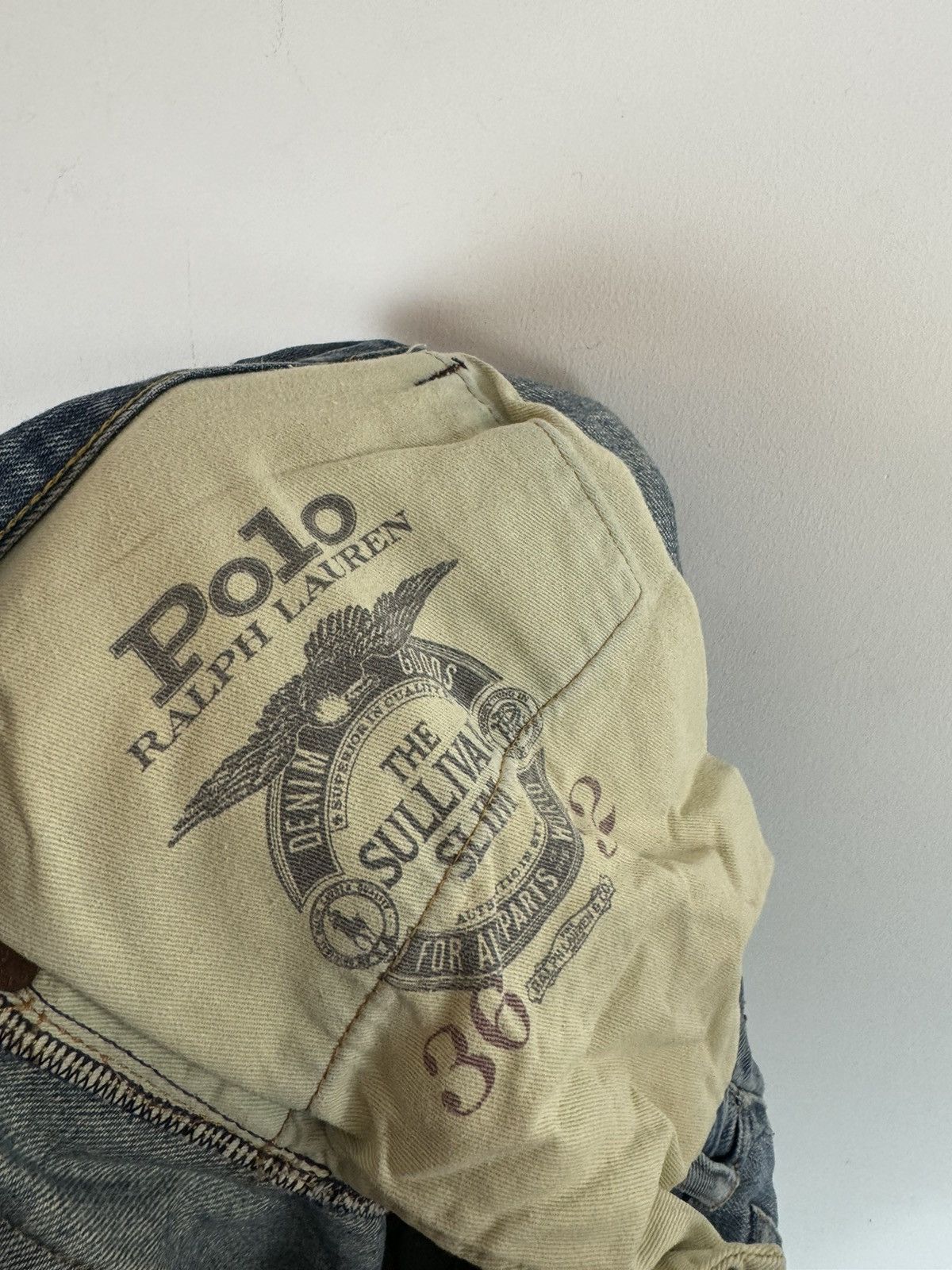 Polo Ralph Lauren × Vintage Polo Ralph Lauren Distressed Denim Jeans Made In Mexico Size US 36 / EU 52 - 8 Thumbnail