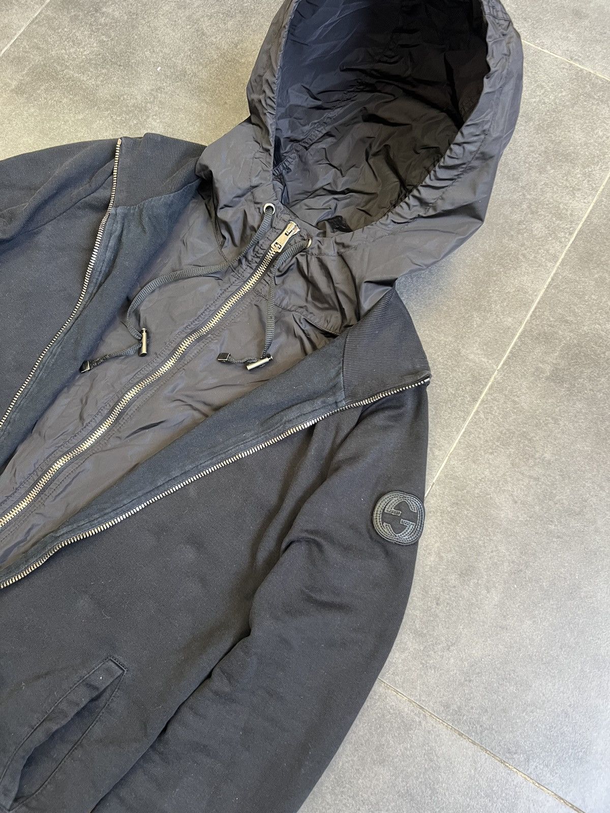 Tom Ford Vintage Gucci Tom Ford two layered zip hoodie logo jacket Size S / US 4 / IT 40 - 4 Thumbnail