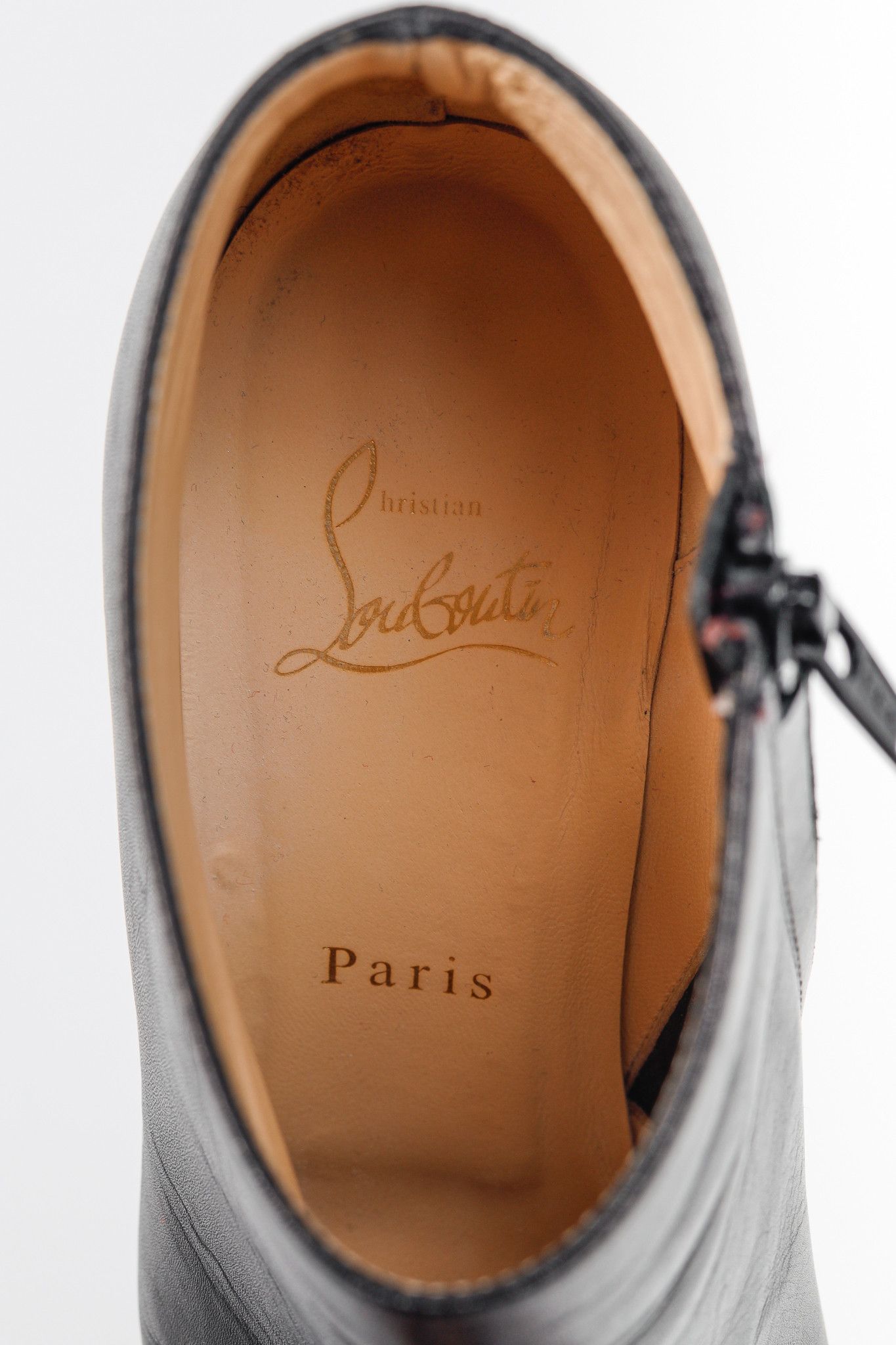 Christian Louboutin Christian Louboutin Belle Black Leather Ankle Boots Size US 8 / IT 38 - 9 Thumbnail