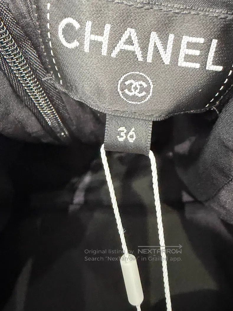 Chanel Chanel Black tweed skirt Size 24" / US 00 / IT 34 - 4 Thumbnail