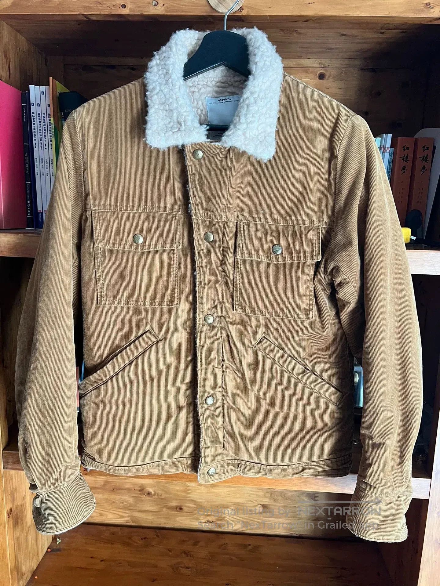 Visvim visvim corduroy jacket with lambswool collar. Size US M / EU 48-50 / 2 - 3 Thumbnail