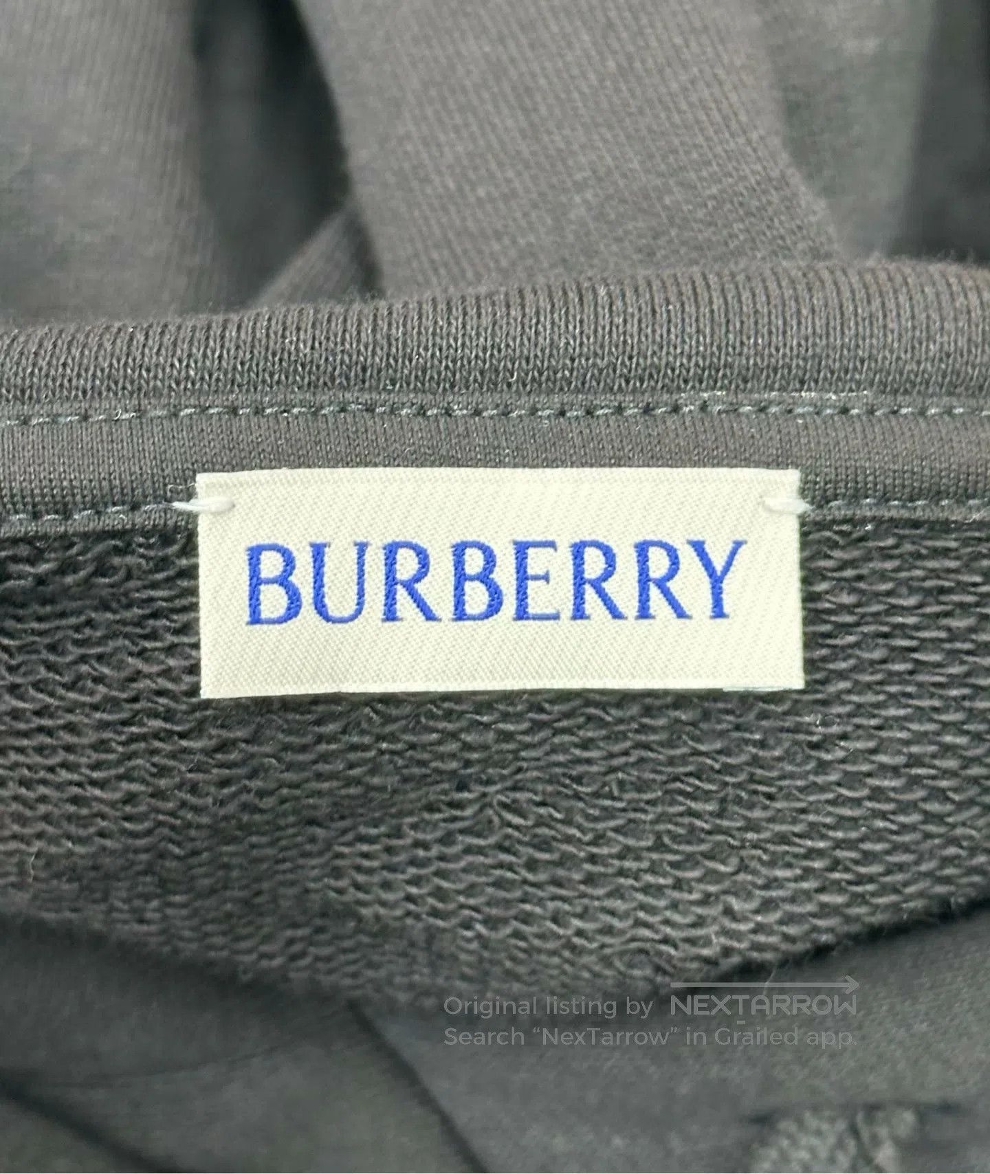 Burberry Burberry Black Letter Printed Logo Hooded Sweatshirt| Size US L / EU 52-54 / 3 - 3 Thumbnail