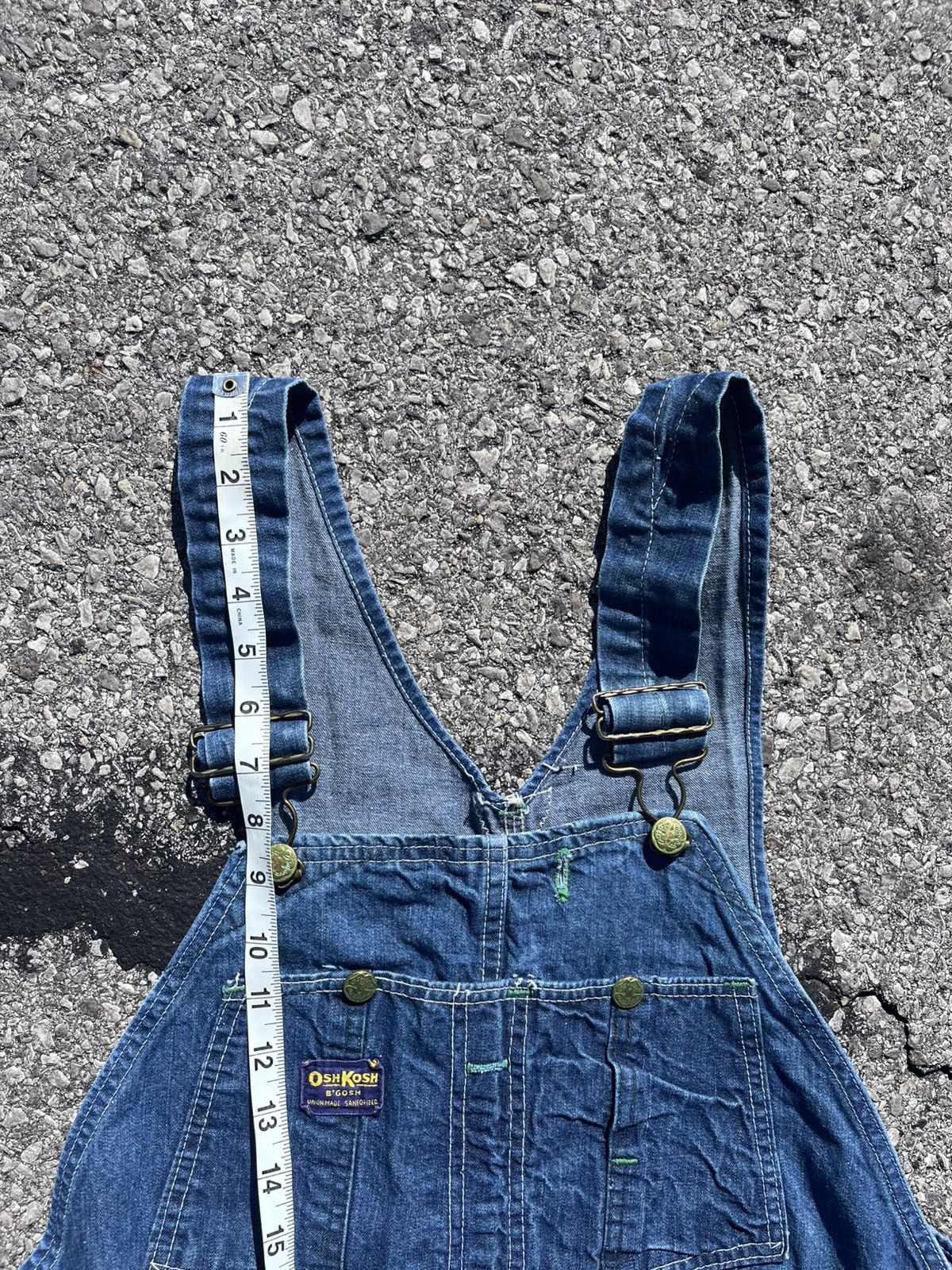 Oshkosh Vintage 50s Oshkosh B’Gosh Denim Overalls Union Made 38x28 Size US 38 / EU 54 - 9 Thumbnail