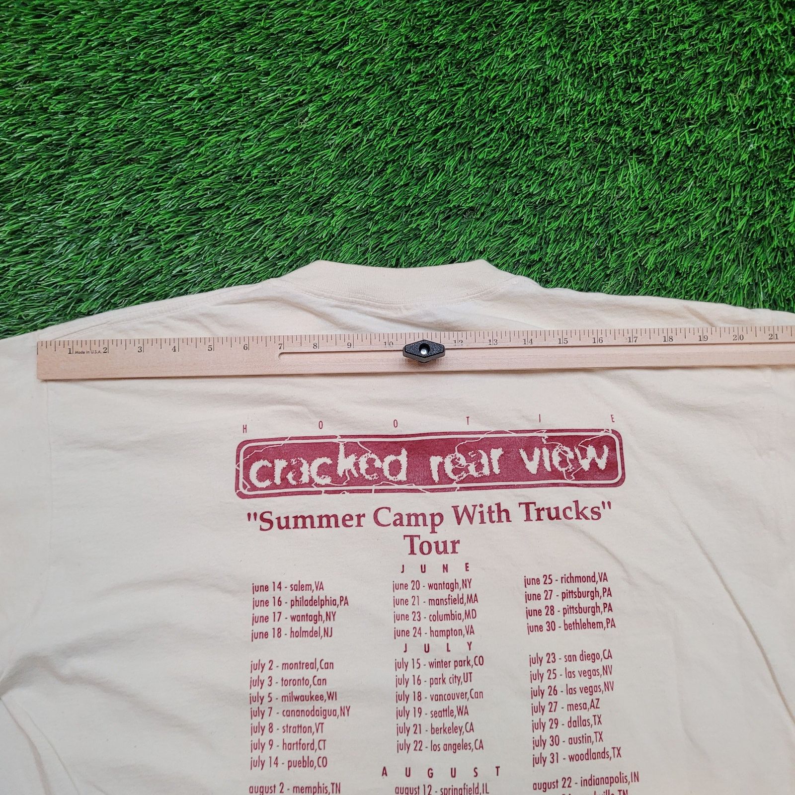 Vintage VTG 1995 Hootie & the Blowfish T-Shirt XL Cracked Rear View Size US XL / EU 56 / 4 - 12 Thumbnail