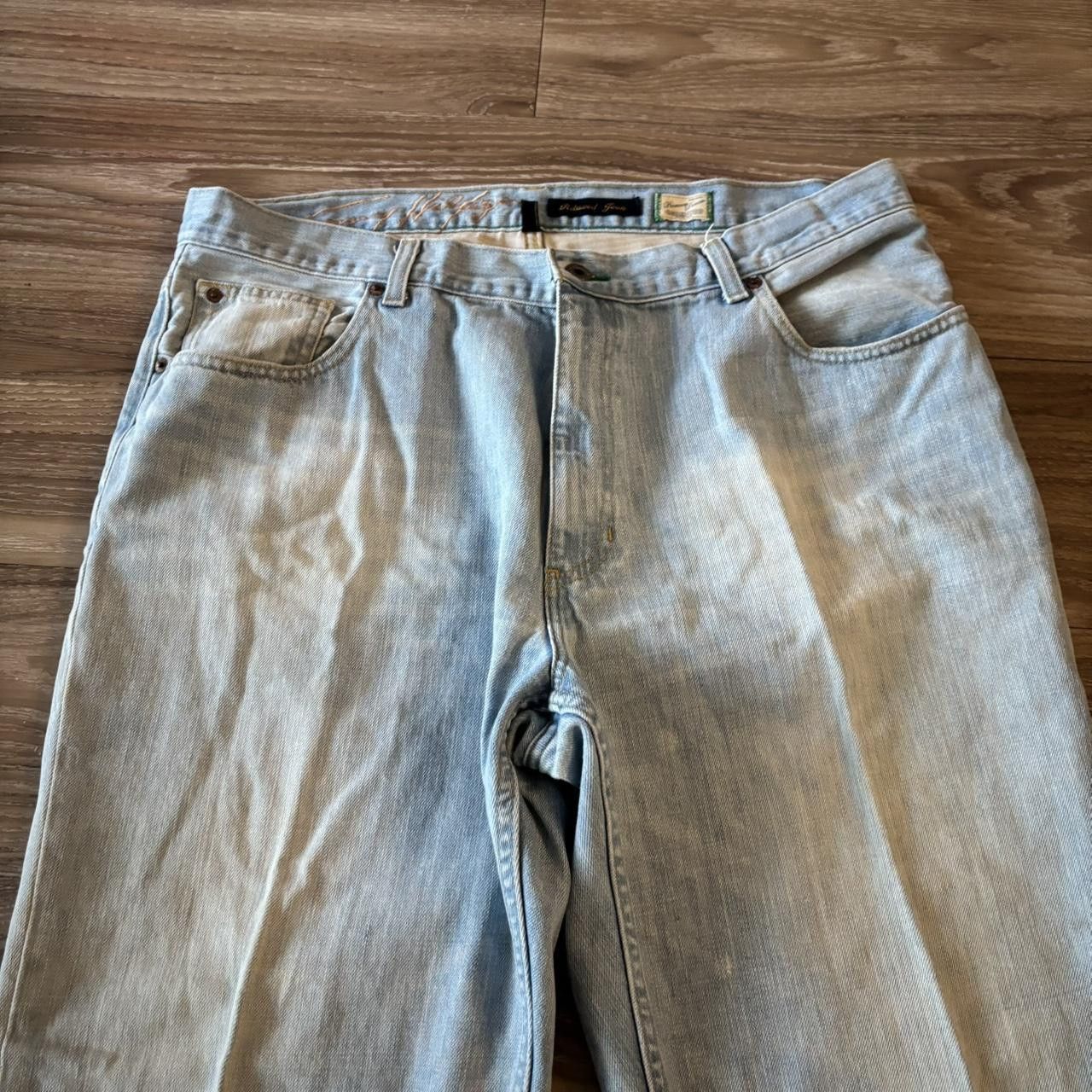 Tommy Hilfiger Crazy Vintage Y2K/2000s Baggy Light Wash Tommy Hilfiger Skater Denim Jeans! 38x30 Size US 38 / EU 54 - 5 Thumbnail