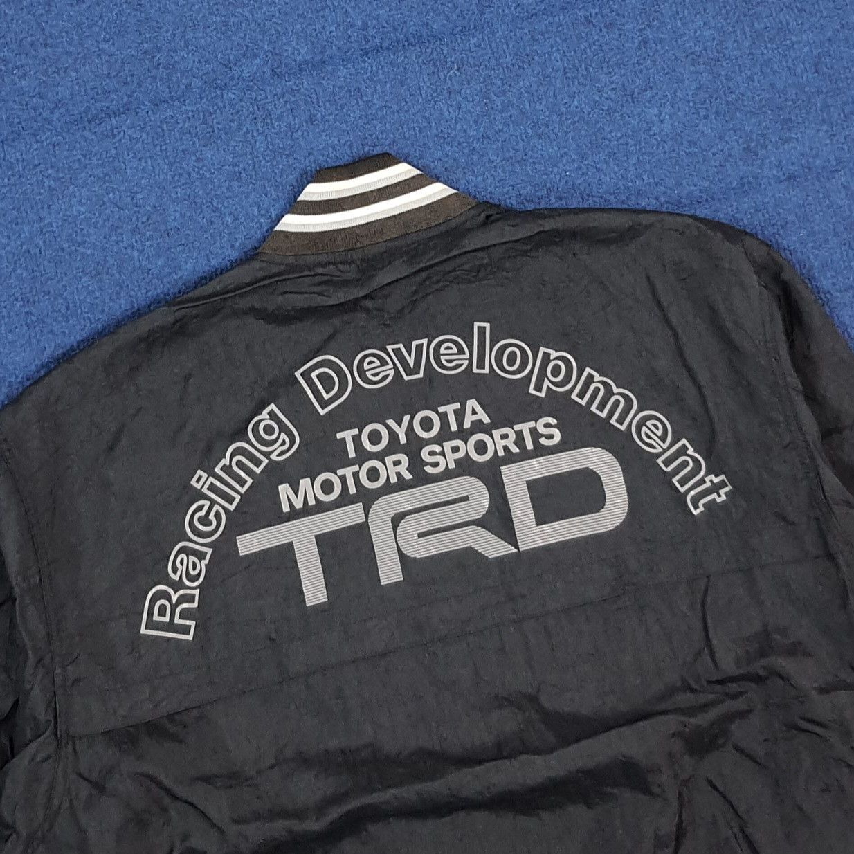 Japanese Brand Vintage 90s Toyota TRD Racing Jacket Black Bomber C300N6 Size US M / EU 48-50 / 2 - 2 Thumbnail