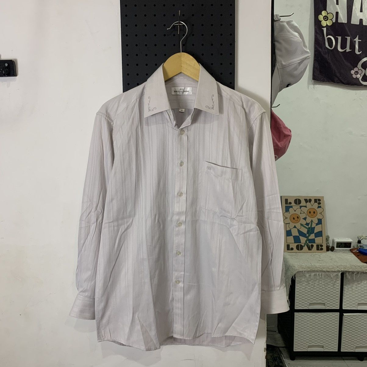 Balenciaga Balenciaga paris long button shirt Size US L / EU 52-54 / 3 - 1 Thumbnail
