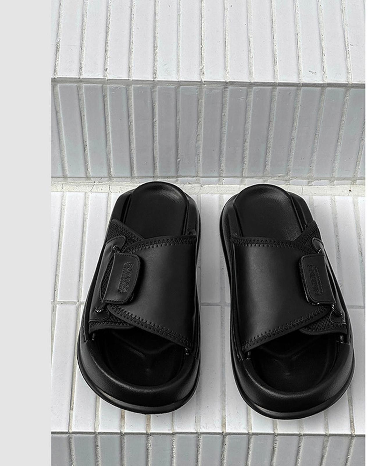 Other Stylish Black Casual Slide Sandals Size US 11 / EU 44 - 3 Thumbnail