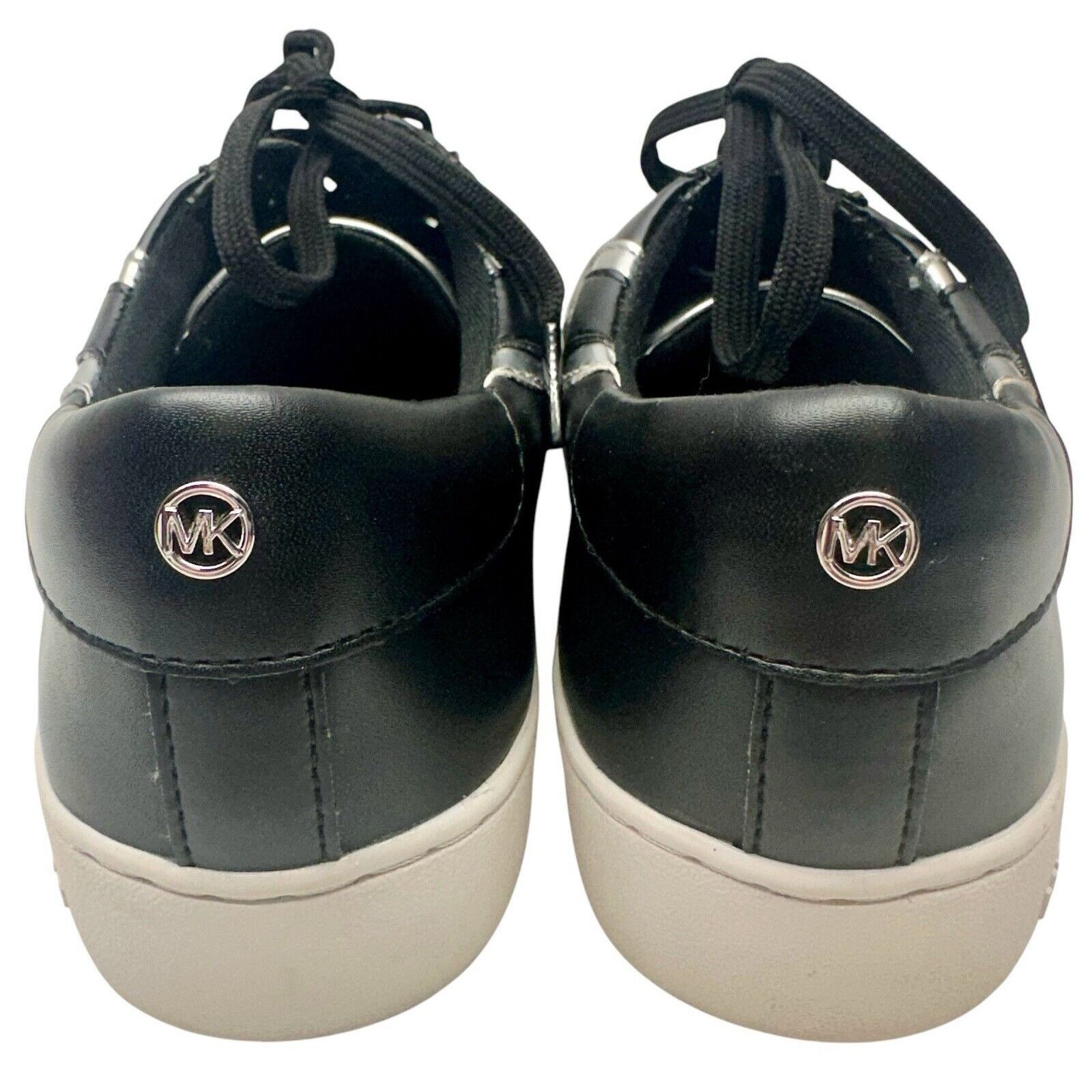 Michael Kors MICHAEL KORS Women Sz 8.5M SLADE Black Sneakers 45T2SLFS1L Size US 8.5 / IT 38.5 - 4 Thumbnail