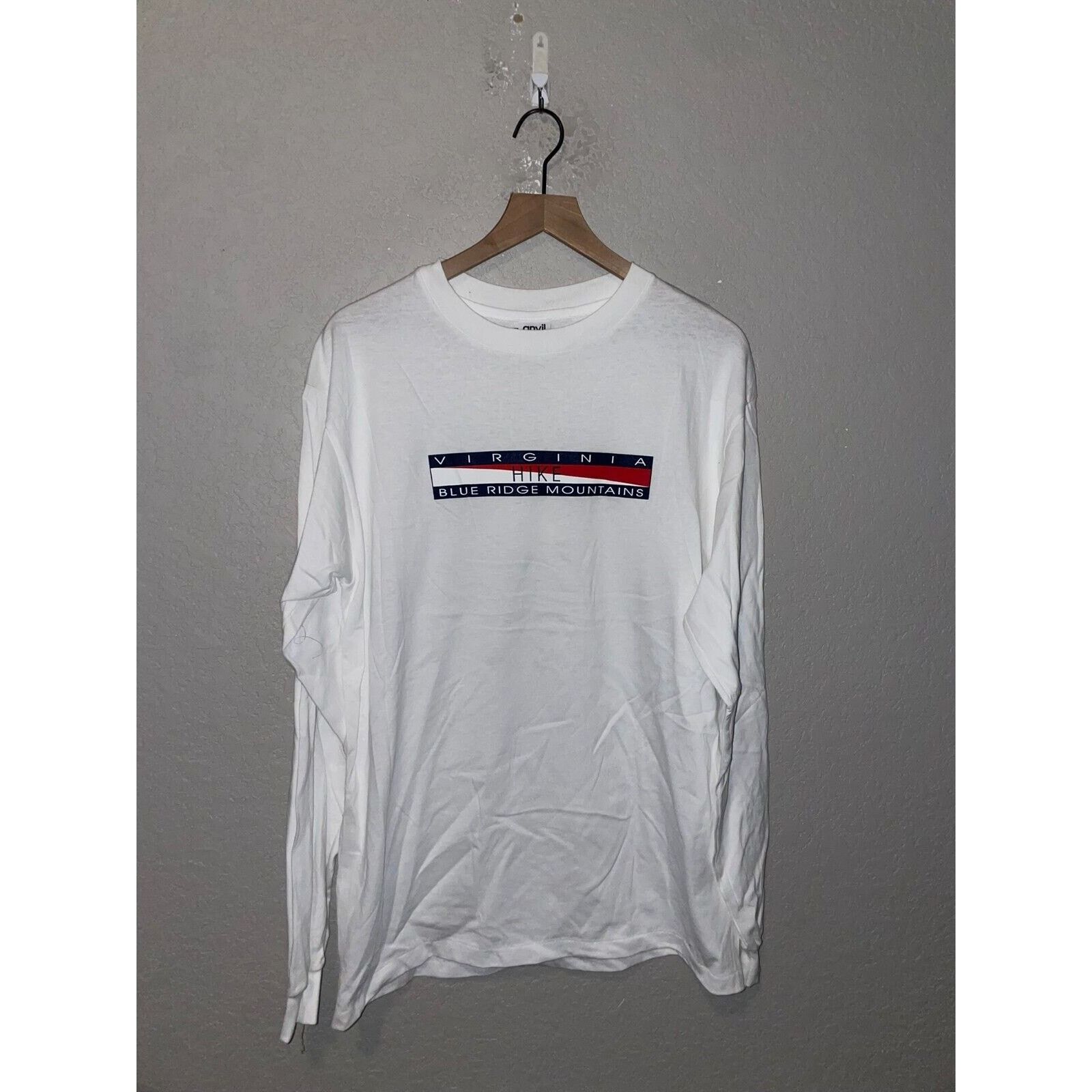 Anvil Vintage Virginia Long Sleeve Shirt Hike Anvil Tee 90s L Size US L / EU 52-54 / 3 - 1 Thumbnail