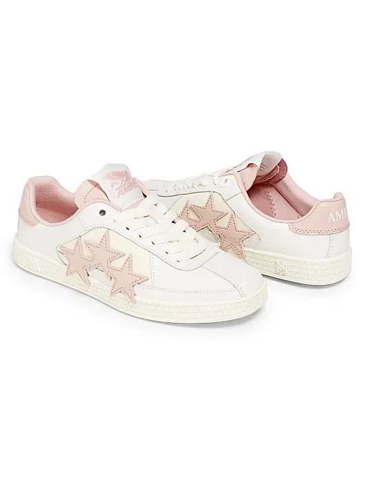 Amiri o1s1wg110326 Pacific Low-Top Sneakers in White/Pink Size US 8 / IT 38 - 2 Thumbnail