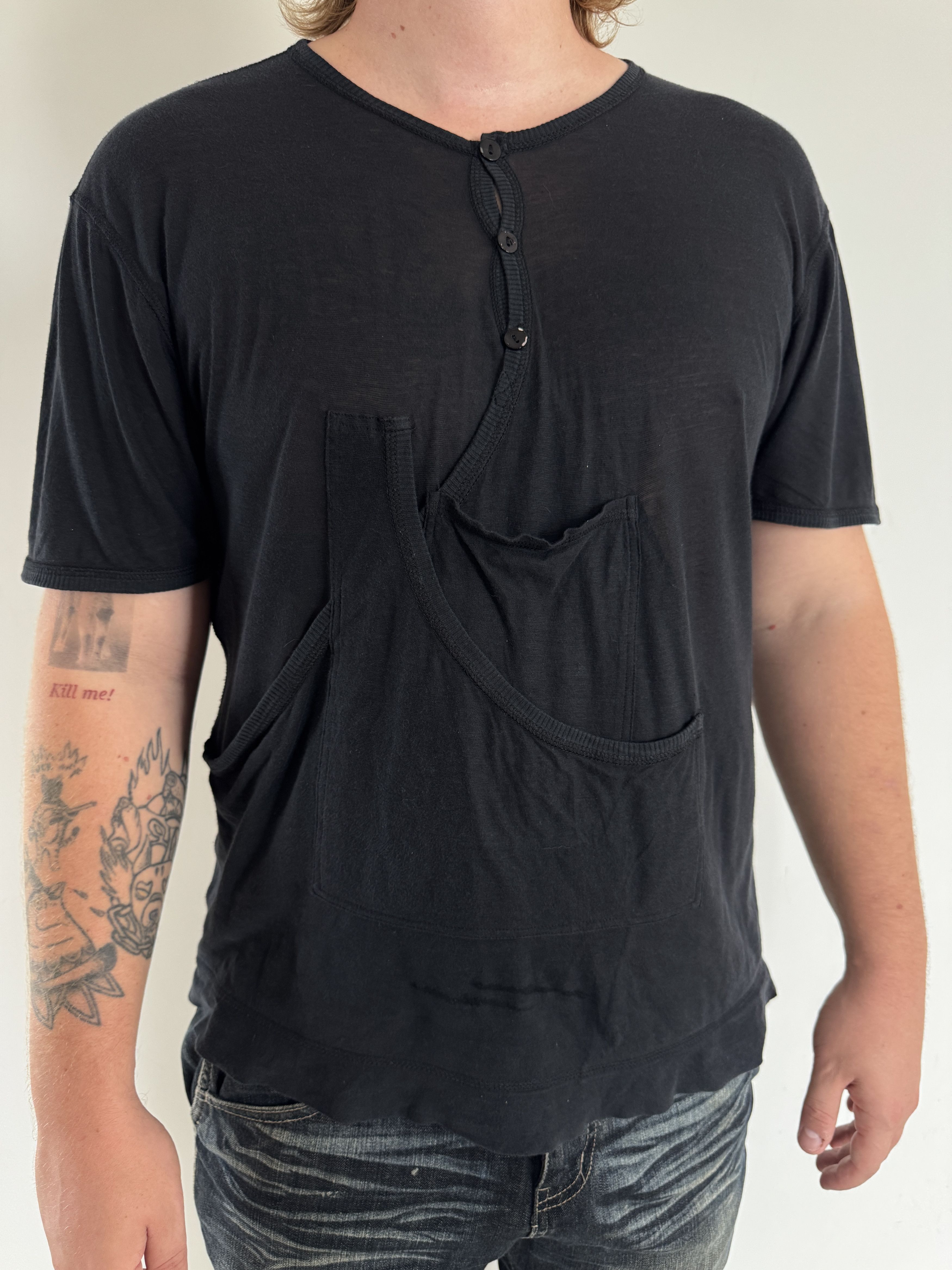 Jean Paul Gaultier Jean Paul Gaultier “Gaultier²” Asymmetrical Pocket Tee Size US L / EU 52-54 / 3 - 5 Thumbnail